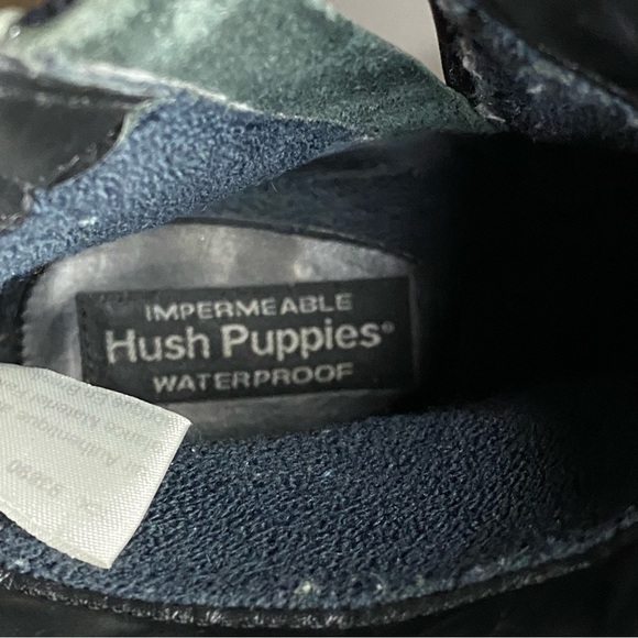 Hush Puppies Women's Black Square Toe Waterproof Ankle Boots - Picture 8 of 9